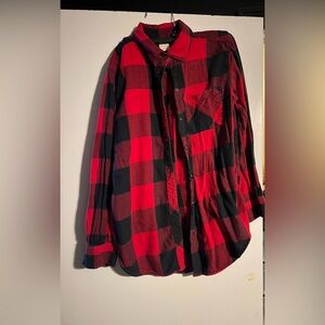 Red plaid shirt
